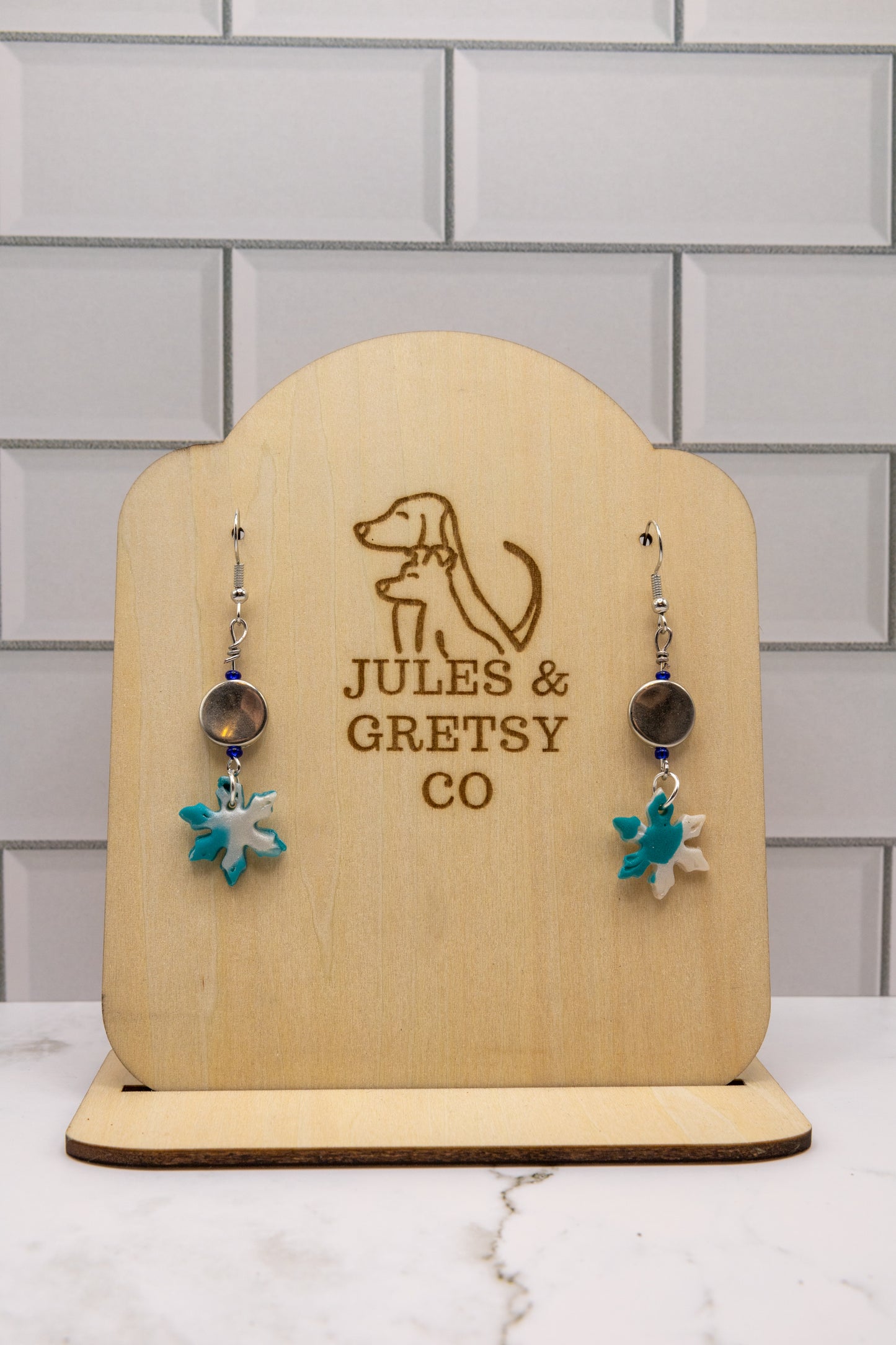 Snowflake earrings