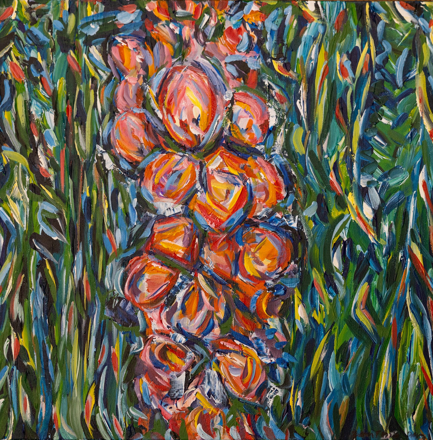 "Every August" original acrylic painting