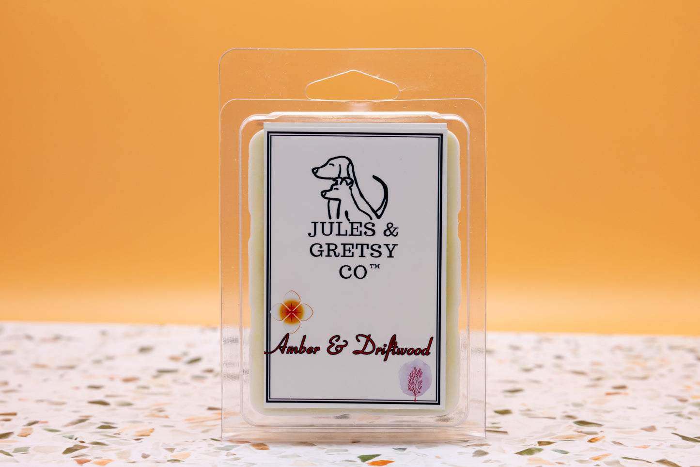 Amber and Driftwood wax melt